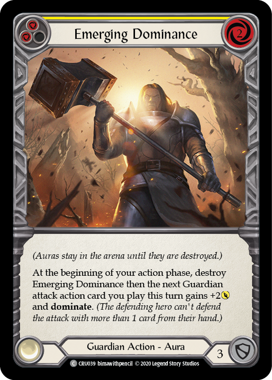 Emerging Dominance (Yellow) [CRU039] (Crucible of War) 1st Edition Normal