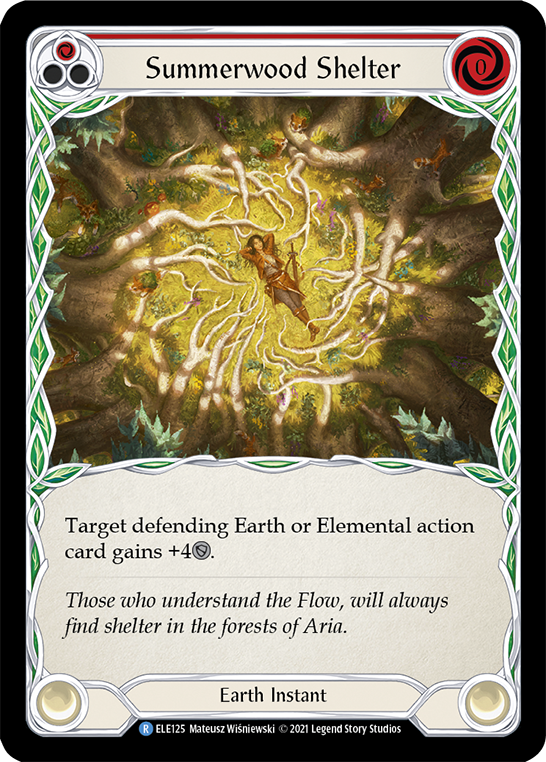 Summerwood Shelter (Red) [ELE125] (Tales of Aria) 1st Edition Normal
