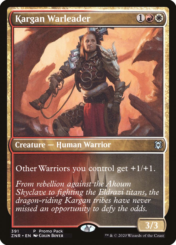 Kargan Warleader (Promo Pack) [Zendikar Rising Promo Pack]
