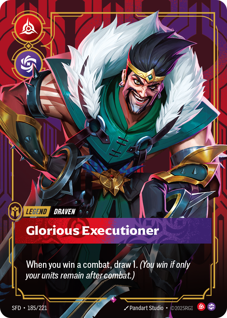 front of card Draven, Glorious Executioner [Spiritforged] 185/221