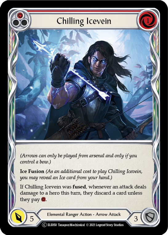 Chilling Icevein (Red) [U-ELE050] (Tales of Aria Unlimited) Unlimited Normal