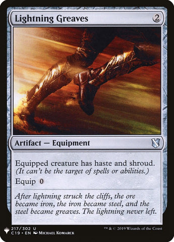 Lightning Greaves (C19) [Mystery Booster]