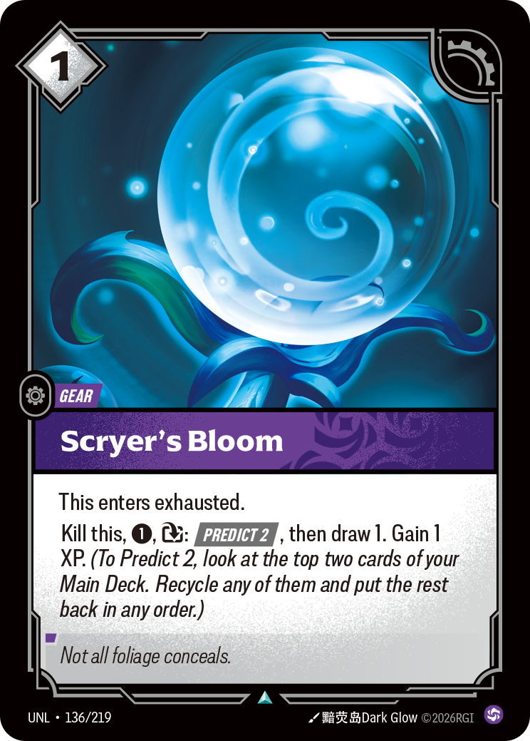 front of card Scryer's Bloom [Unleashed] 136/219