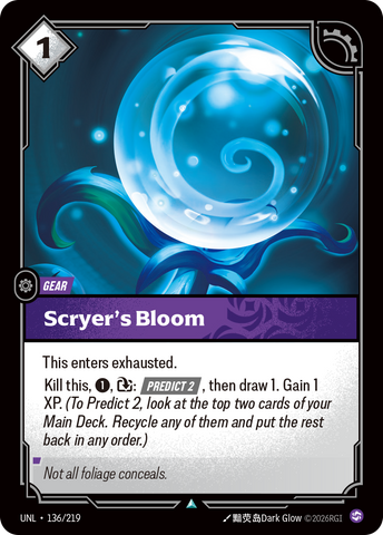 front of card Scryer's Bloom [Unleashed] 136/219