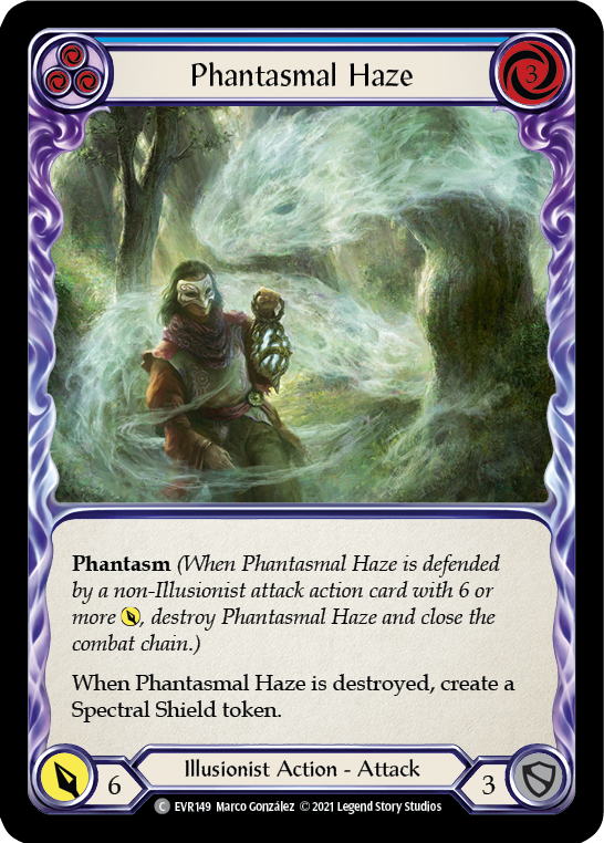 Phantasmal Haze (Blue) [EVR149] (Everfest) 1st Edition Normal
