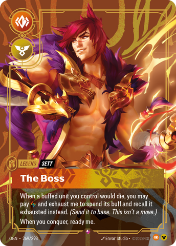 front of card Sett, The Boss [Origins] #269