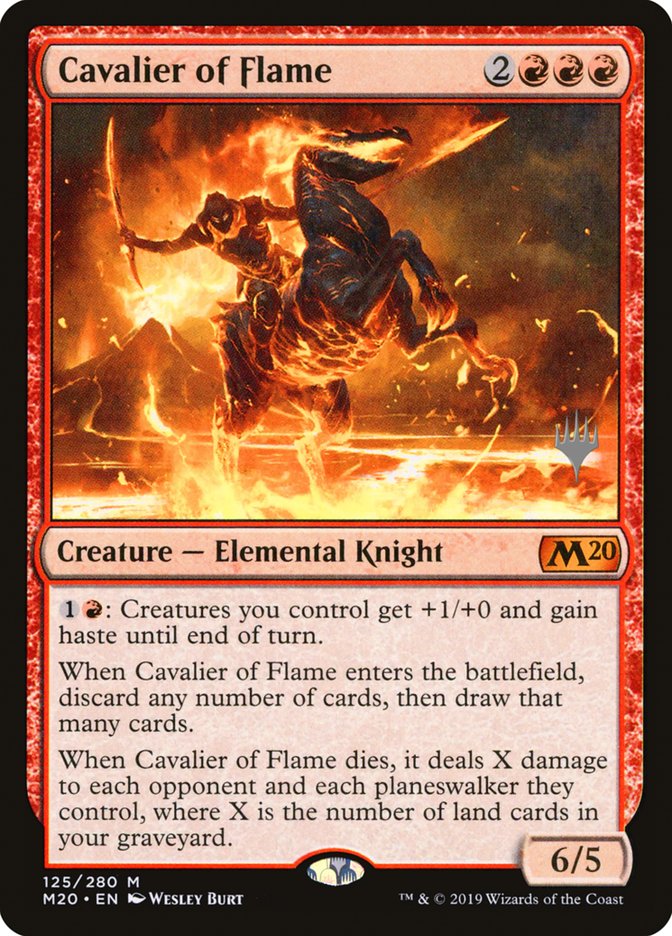 Cavalier of Flame (Promo Pack) [Core Set 2020 Promo Pack]