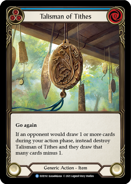 Talisman of Tithes [EVR192] (Everfest) 1st Edition Cold Foil