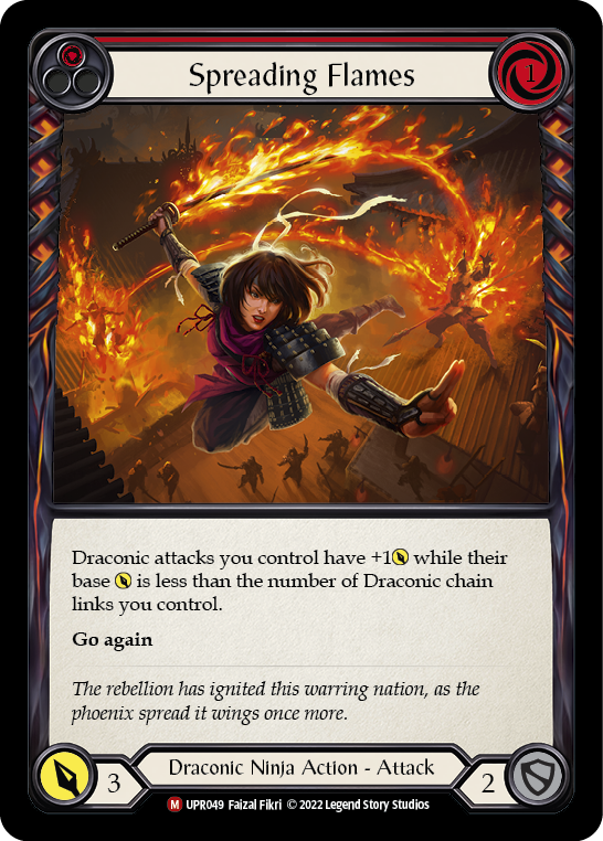 Spreading Flames [UPR049] (Uprising) Rainbow Foil