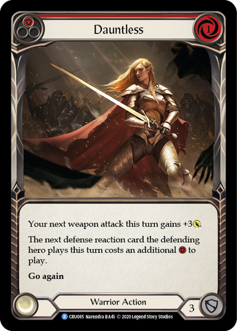 Dauntless (Red) [CRU085] (Crucible of War) 1st Edition Rainbow Foil
