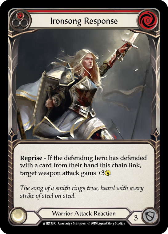 Ironsong Response (Red) [WTR132-C] (Welcome to Rathe) Alpha Print Rainbow Foil