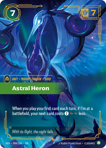 front of card Astral Heron [Vendetta] 044/166