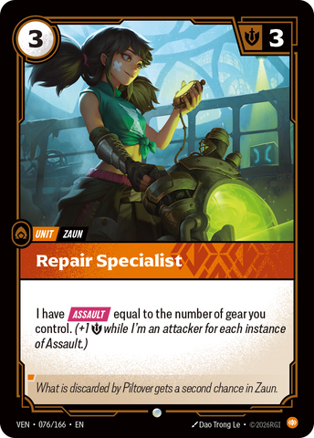 front of card Repair Specialist [Vendetta] 076/166