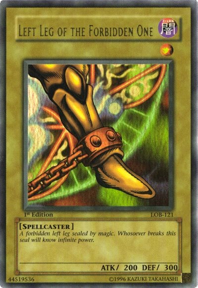 Left Leg of the Forbidden One [LOB-121] Ultra Rare