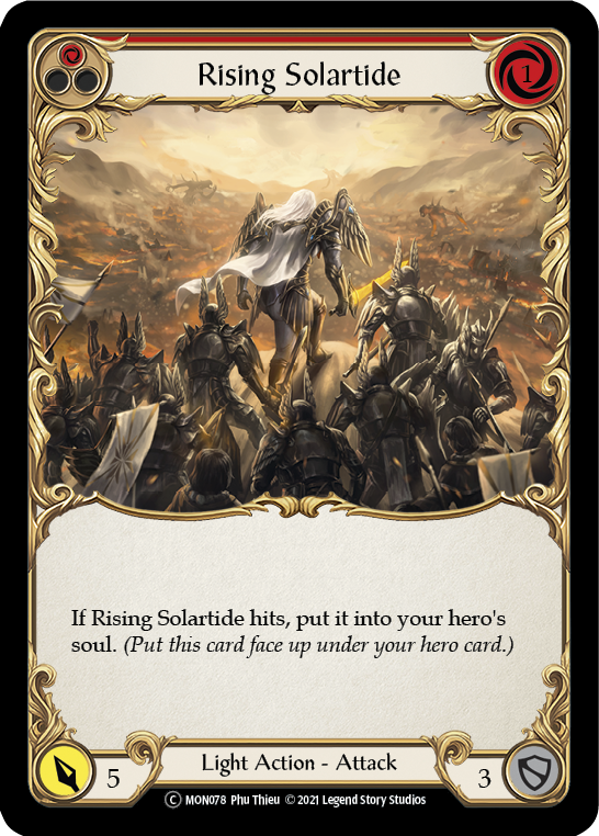 Rising Solartide (Red) [U-MON078-RF] (Monarch Unlimited) Unlimited Rainbow Foil