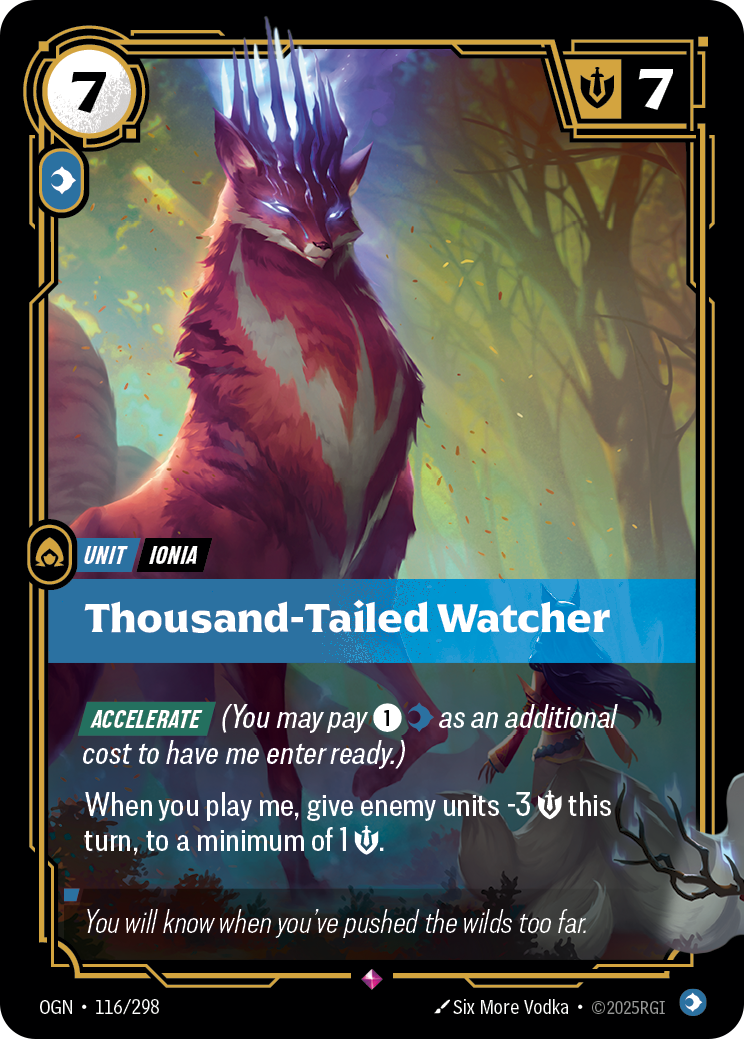 front of card Thousand-Tailed Watcher [Origins] #116