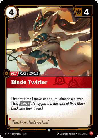front of card Blade Twirler [Vendetta] 002/166
