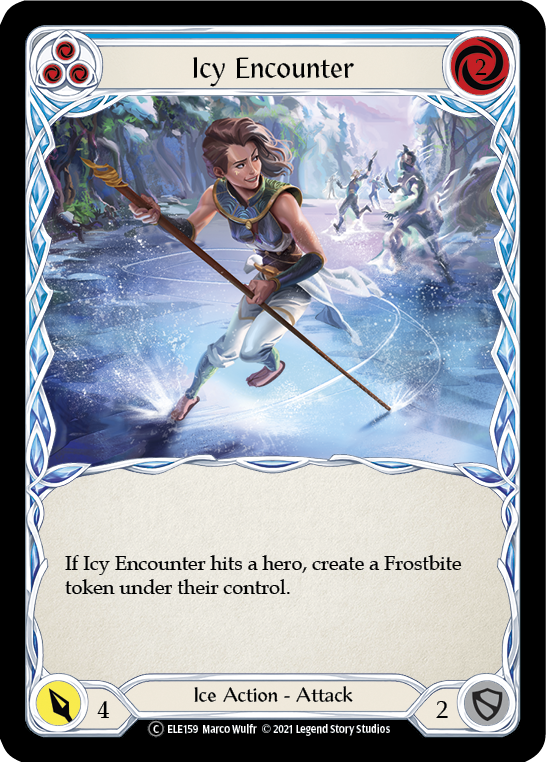 Icy Encounter (Blue) [U-ELE159] (Tales of Aria Unlimited) Unlimited Normal