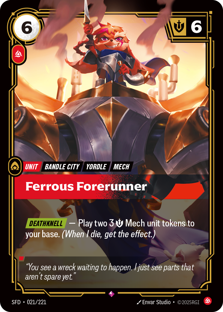 front of card Ferrous Forerunner [Spiritforged] 021/221