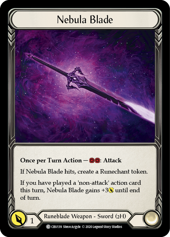 Nebula Blade [CRU139] (Crucible of War) 1st Edition Normal