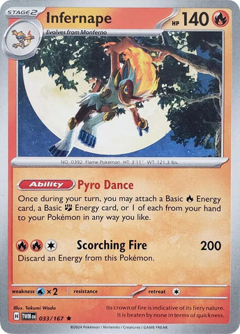 Infernape (033/167) (Scarlet & Violet: Twilight Masquerade) [Theme Deck Exclusive]