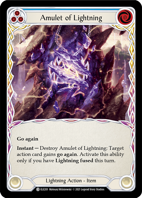 Amulet of Lightning [ELE201] (Tales of Aria) 1st Edition Normal