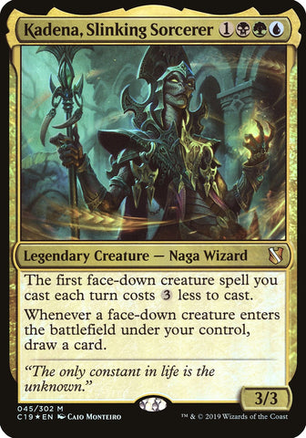 (Oversized) Kadena, Slinking Sorcerer [Commander 2019 Oversized]