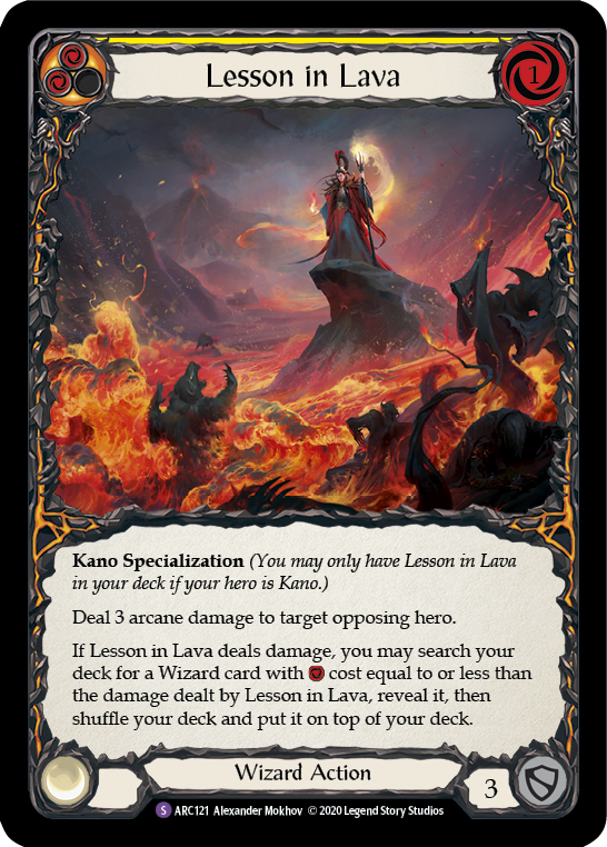 Lesson in Lava [U-ARC121] (Arcane Rising Unlimited) Unlimited Normal