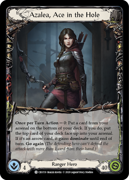 Azalea, Ace in the Hole [CRU119] (Crucible of War) 1st Edition Normal