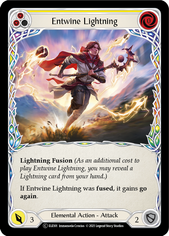 Entwine Lightning (Yellow) [U-ELE101] (Tales of Aria Unlimited) Unlimited Normal