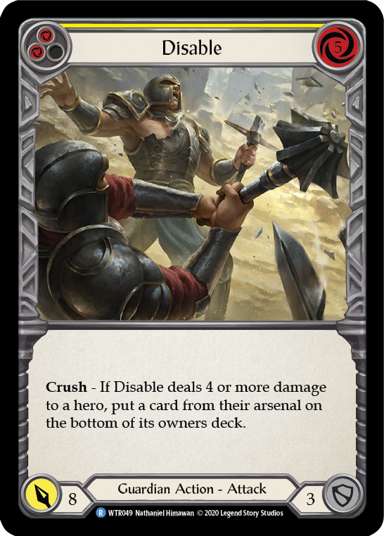 Disable (Yellow) [U-WTR049] (Welcome to Rathe Unlimited) Unlimited Normal