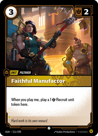 front of card Faithful Manufactor [Origins] #211