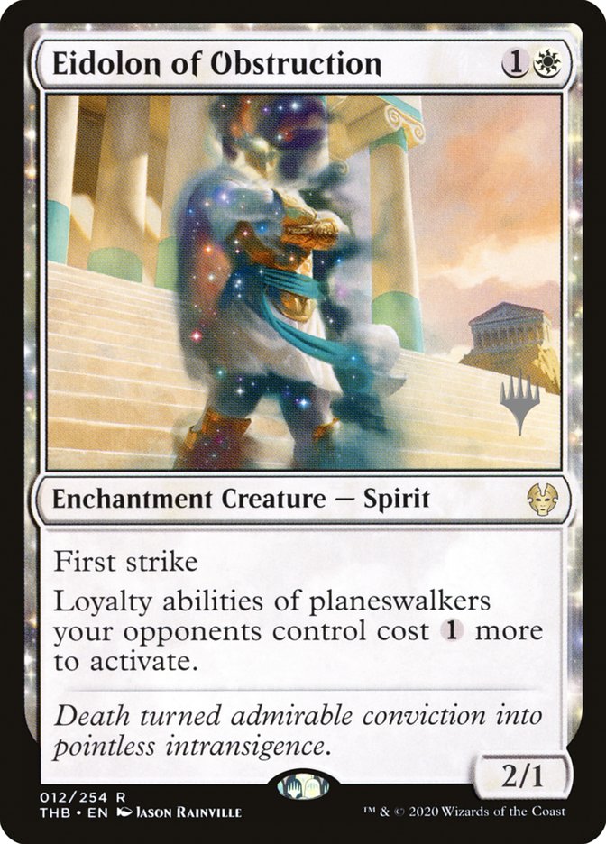 Eidolon of Obstruction (Promo Pack) [Theros Beyond Death Promo Pack]