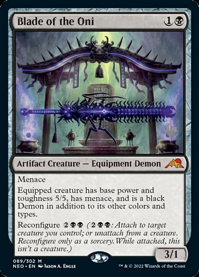 Blade of the Oni (Promo Pack) [Kamigawa: Neon Dynasty Promo Pack]