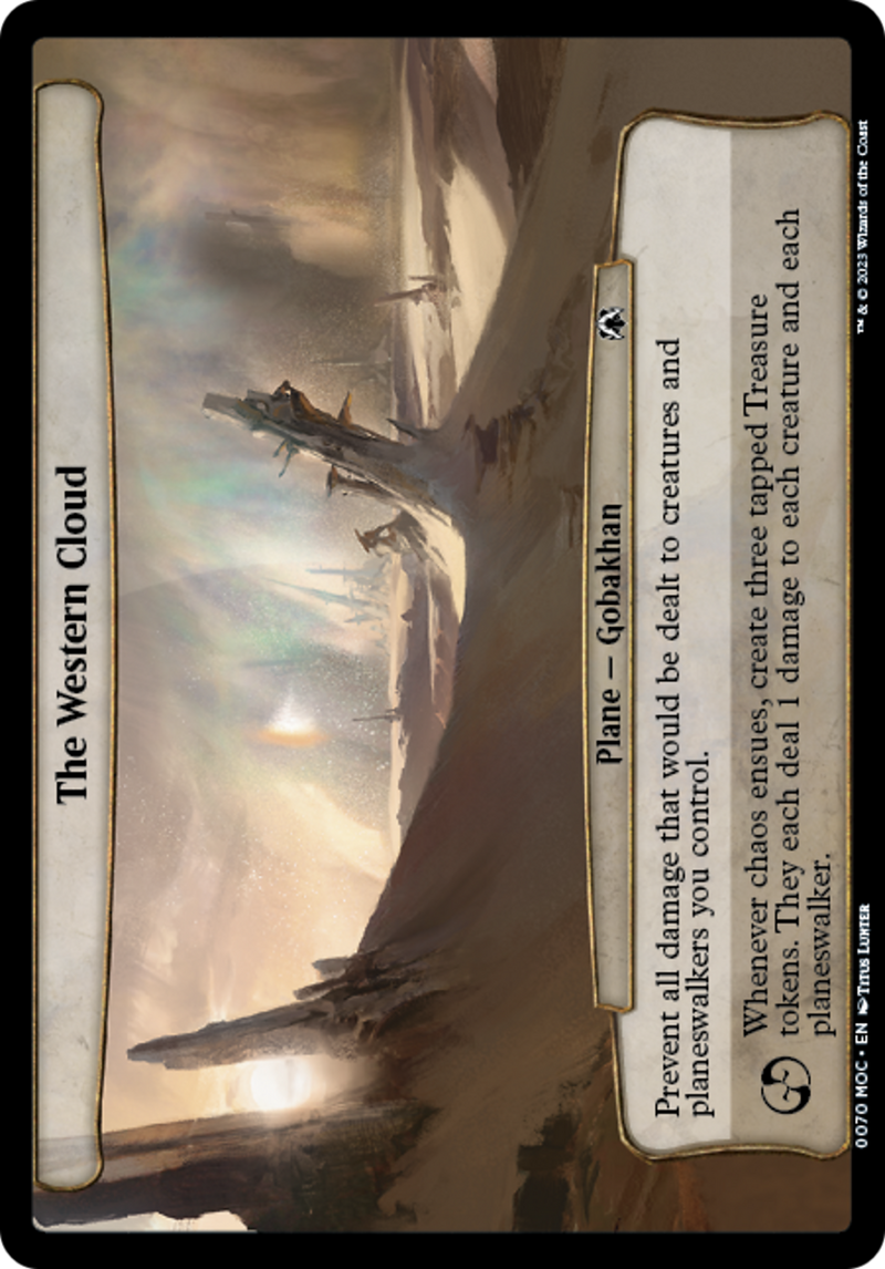 (Oversized Plane) The Western Cloud [March of the Machine Commander Planes]
