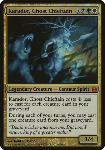 (Oversized) Karador, Ghost Chieftain [Commander 2011 Oversized]
