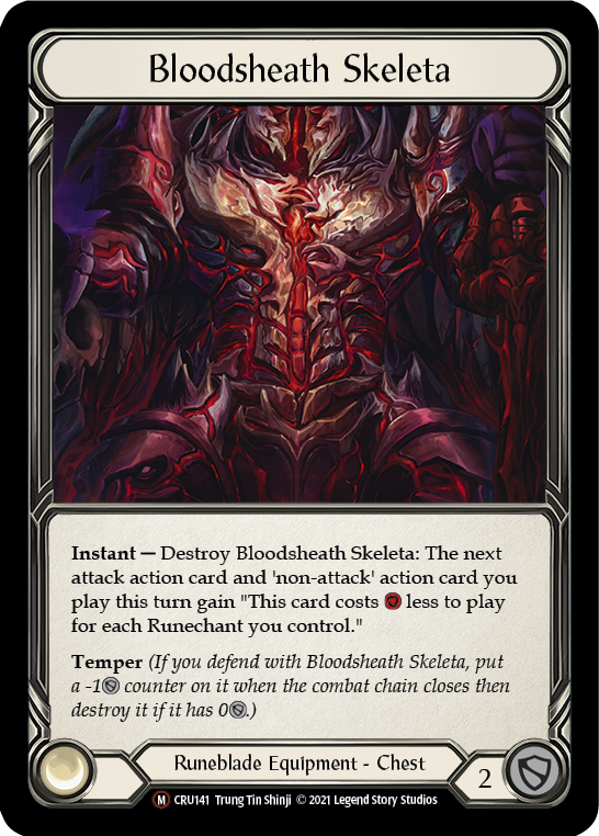 Bloodsheath Skeleta [U-CRU141] (Crucible of War Unlimited) Unlimited Rainbow Foil