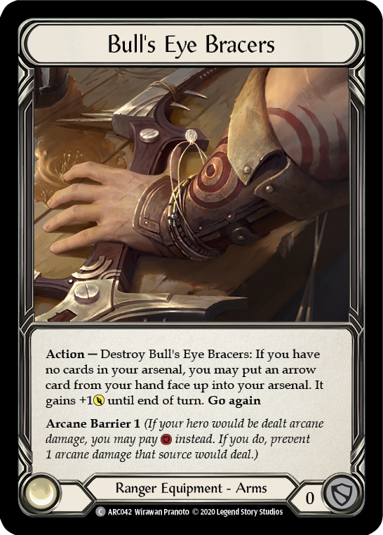 Bull's Eye Bracers [U-ARC042] (Arcane Rising Unlimited) Unlimited Normal