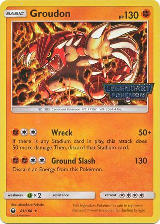 Groudon (81/168) (Cosmos Holo GameStop Promo) (Sun & Moon: Celestial Storm) [Promos]