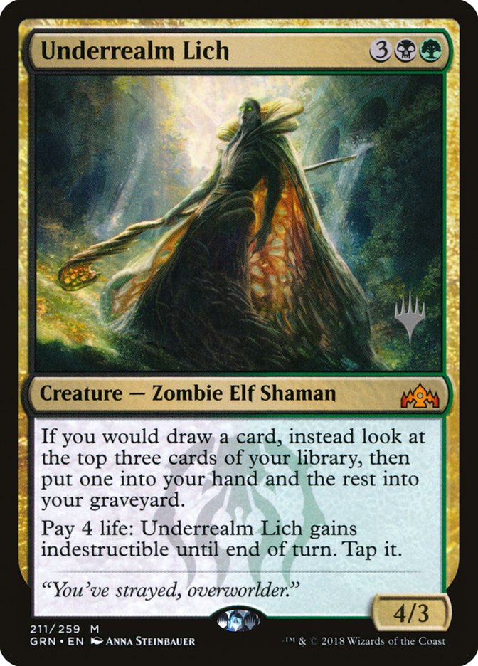 Underrealm Lich (Promo Pack) [Guilds of Ravnica Promo Pack]