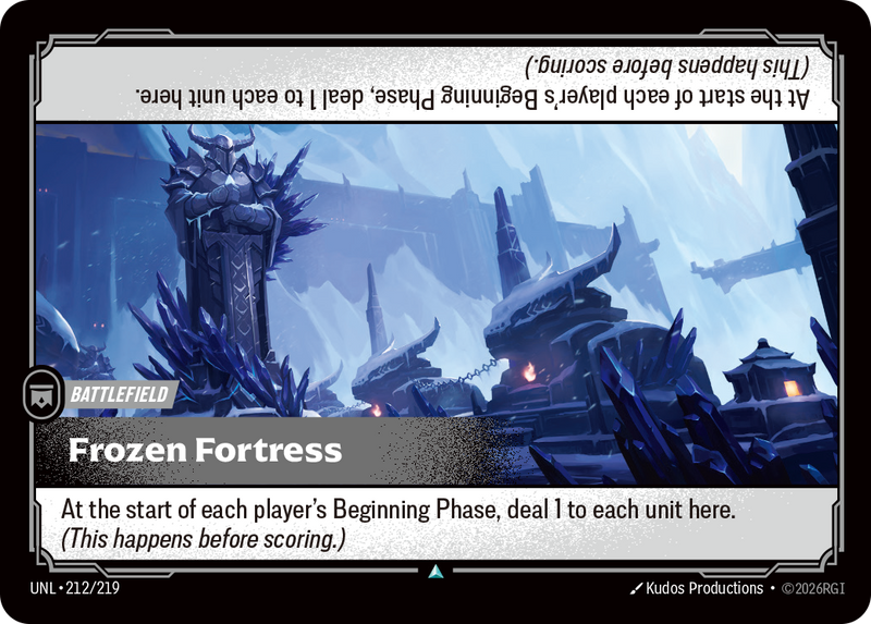 front of card Frozen Fortress [Unleashed] 212/219