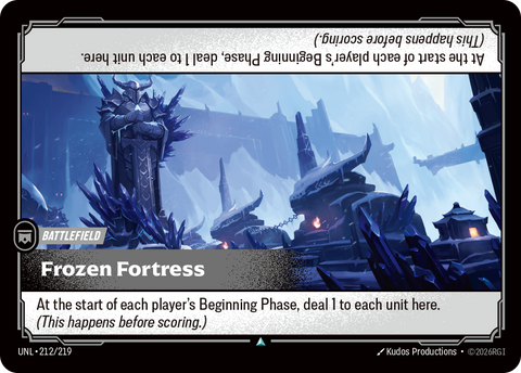 front of card Frozen Fortress [Unleashed] 212/219
