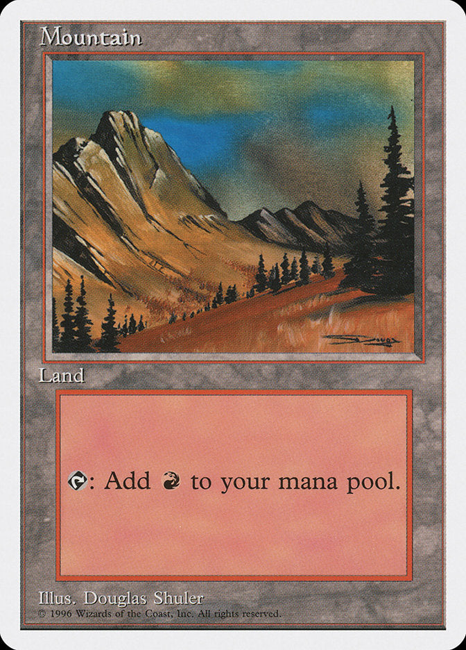 Mountain (Brown Soil) (4th Ed 1996 Dated) [Introductory Two-Player Set]