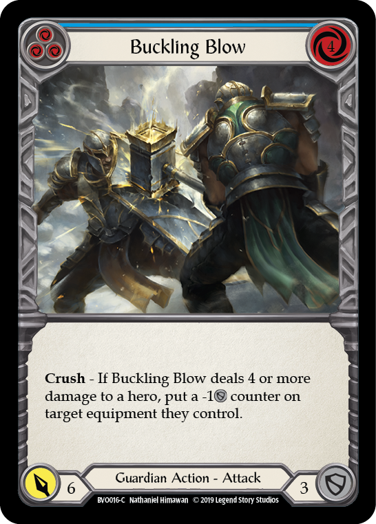 Buckling Blow (Blue) [BVO016-C] (Bravo Hero Deck) 1st Edition Normal