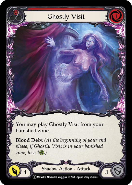 Ghostly Visit (Red) [U-MON203-RF] (Monarch Unlimited) Unlimited Rainbow Foil