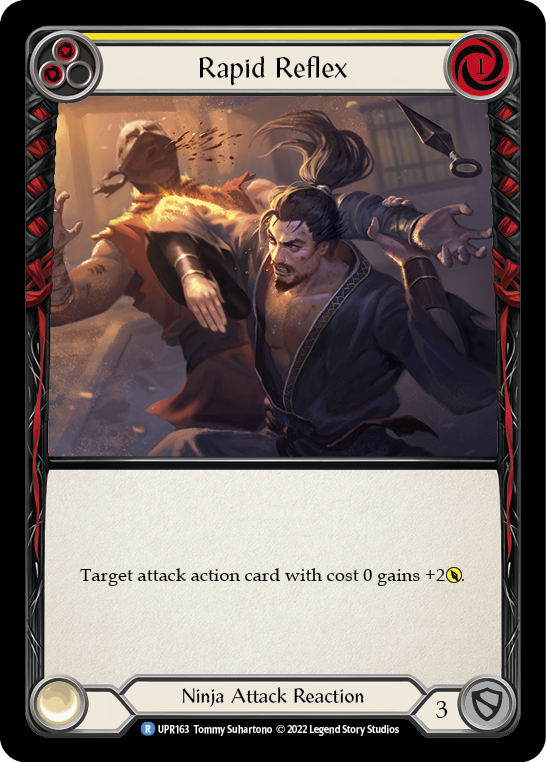 Rapid Reflex (Yellow) [UPR163] (Uprising) Rainbow Foil