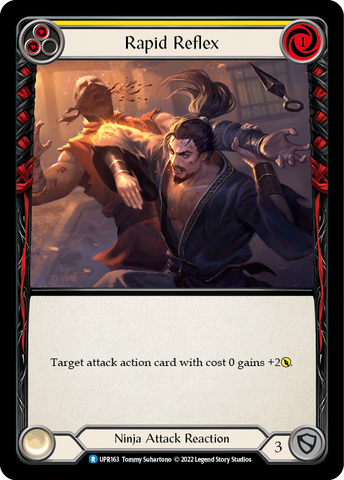 Rapid Reflex (Yellow) [UPR163] (Uprising) Rainbow Foil
