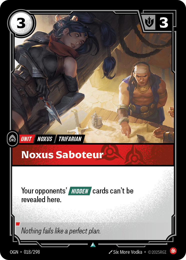 front of card Noxus Saboteur [Origins]