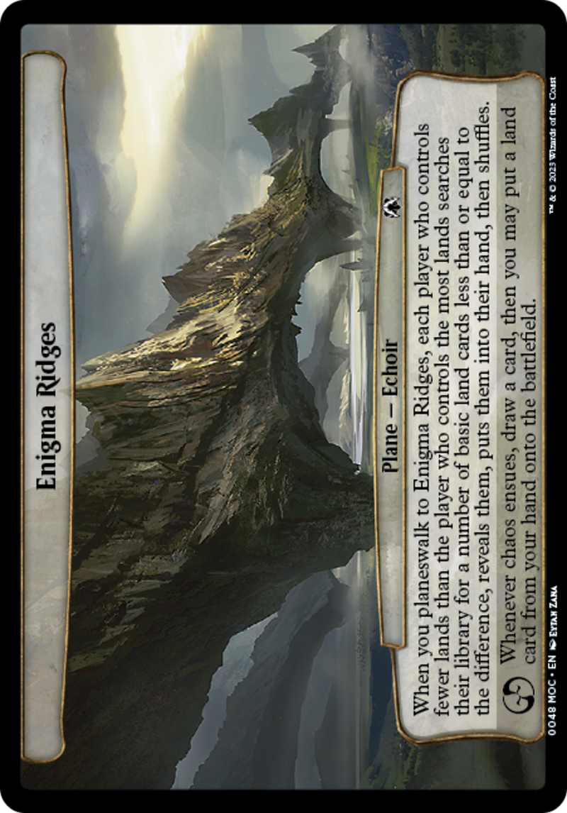 (Oversized Plane) Enigma Ridges [March of the Machine Commander Planes]