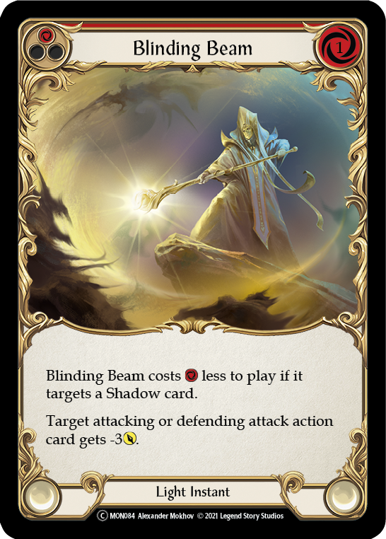 Blinding Beam (Red) [U-MON084-RF] (Monarch Unlimited) Unlimited Rainbow Foil